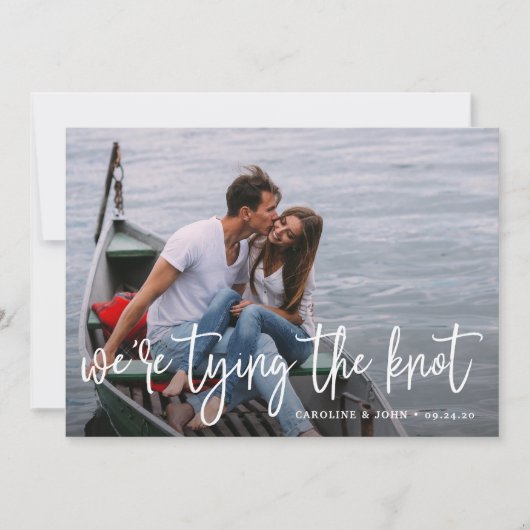 Nautical Knot | Foto Save the Date Kaart (Voorkant)