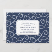 Nautical Knot | Foto Save the Date Kaart (Achterkant)