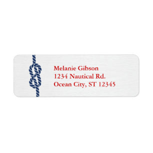 Nautical Knot Return Address Label