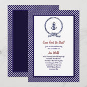Nautical Knot Uitnodiging (Voorkant / Achterkant)
