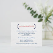 Nautical Knot Wedding Accommodatie Card Informatiekaartje (Staand voorkant)