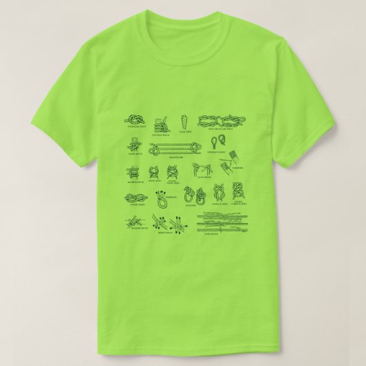 Nautical Knots and Splices T-shirt (Design voorkant)