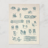 Nautical Knots and Splicks Chart Briefkaart (Voorkant)