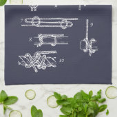 Nautical knots theedoek (Gevouwen)