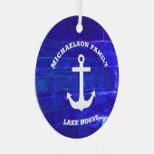 Nautical Lake House Metalen Ornament (Voorkant Rechts)