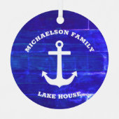 Nautical Lake House Metalen Ornament (Voorkant)