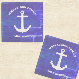 Nautical Lake House Stenen Onderzetter