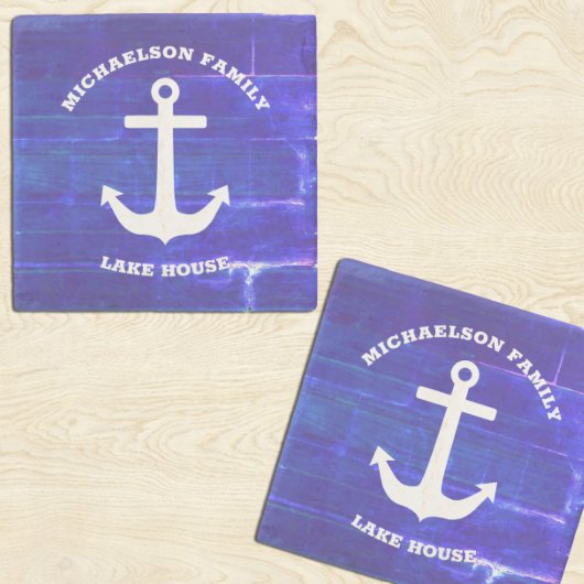 Nautical Lake House Stenen Onderzetter