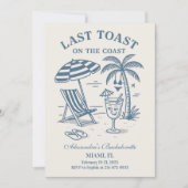 Nautical Last Toast vrijgezellenweekend Kaart (Voorkant)