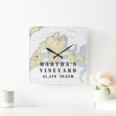 Nautical Latitude Lengtegraad: Martha's Vineyard, Vierkante Klok (Huis)