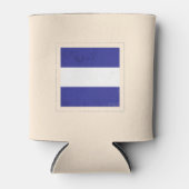 Nautical Letter "J" Signaalvlag Blikjeskoeler (Voorkant)