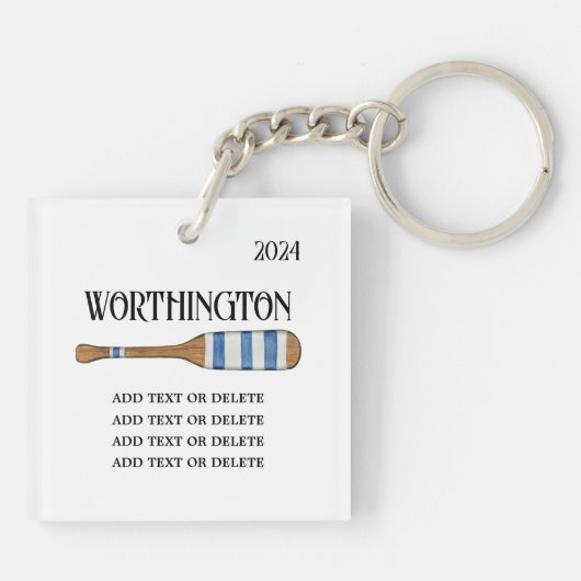 Nautical Life Buoy versie 2 Sleutelhanger (Achterkant)