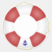 Nautical Life-conserveraar Ronde Sticker (Voorkant)