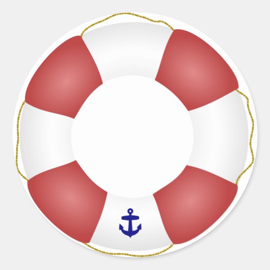 Nautical Life-conserveraar Ronde Sticker (Voorkant)