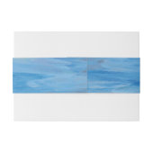 Nautical Life Preserver w / Pic Waterverf Wedding Uitnodigingen Wikkel (Achterkant Voorbeeld)