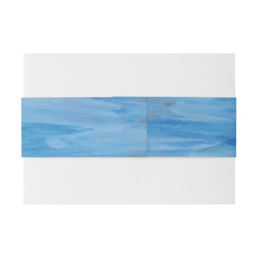 Nautical Life Preserver w / Pic Waterverf Wedding Uitnodigingen Wikkel (Achterkant Voorbeeld)