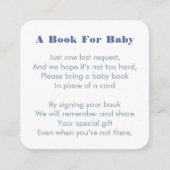 Nautical Life Ring Breng een boek voor Baby shower Informatiekaartje (Voorkant)