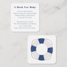 Nautical Life Ring Breng een boek voor Baby shower