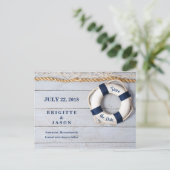 Nautical Life Saver Datum de Datumkaart Aankondigingskaart (Staand voorkant)