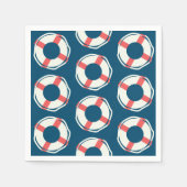 Nautical Lifesaver Baby shower Boy Ocean Birthday Servet (Voorkant)