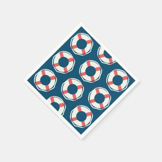 Nautical Lifesaver Baby shower Boy Ocean Birthday Servet (Hoek)