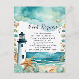 Nautical Lighthouse Baby shower Boek aanvragen Informatiekaartje
