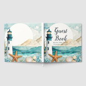 Nautical Lighthouse Baby Shower  Gastenboek (Volledig)