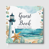 Nautical Lighthouse Baby Shower  Gastenboek (Voorkant)