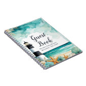 Nautical Lighthouse Baby Shower Guest Book Notitieboek (Rechterzijde)