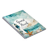 Nautical Lighthouse Baby Shower Guest Book Notitieboek (Rechterzijde)