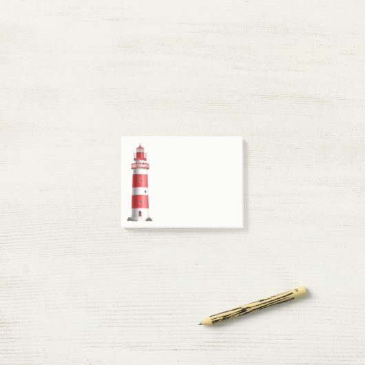 Nautical Lighthouse Beach Ocean Sailor Post-it® Notes (Op bureau)