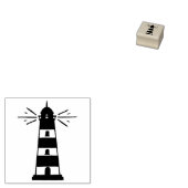 Nautical Lighthouse Beach Wedding Stationery Rubberstempel (Gestempeld)