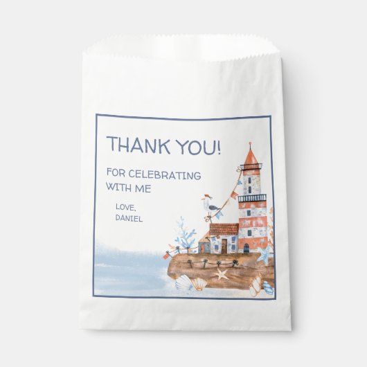 Nautical Lighthouse Bedankzakje (Voorkant)