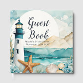 Nautical Lighthouse Bridal Shower Gastenboek (Voorkant)
