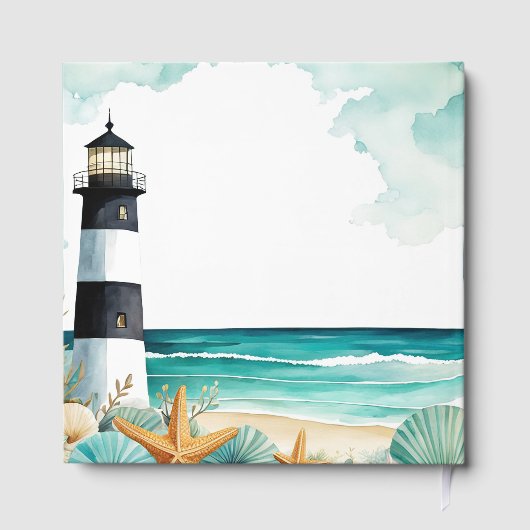 Nautical Lighthouse Bridal Shower Gastenboek (Achterkant)