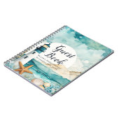 Nautical Lighthouse Bridal Shower Guest Book Notitieboek (Linkerzijde)