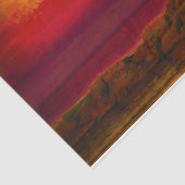 Nautical Lighthouse Burnt Oranje Sky Sunset Lake Tissuepapier (Detail)