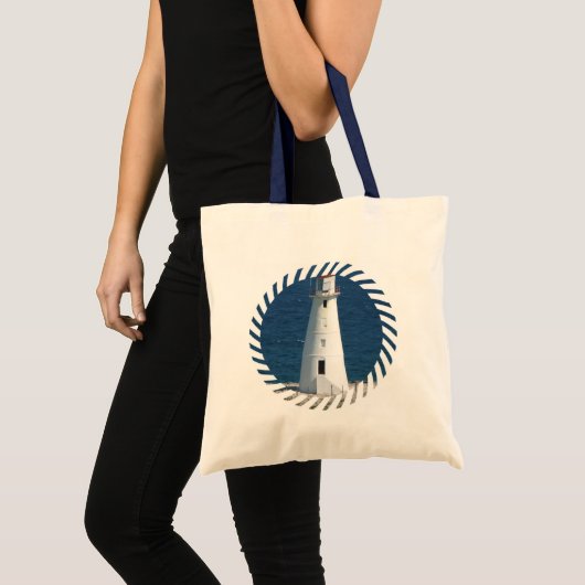 Nautical Lighthouse Canvas tas (Voorkant (product))