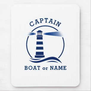 Nautical Lighthouse Captain & Boat of Name Navy Muismat