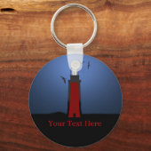 Nautical Lighthouse Custom Basic Sleutelhanger (Voorkant)