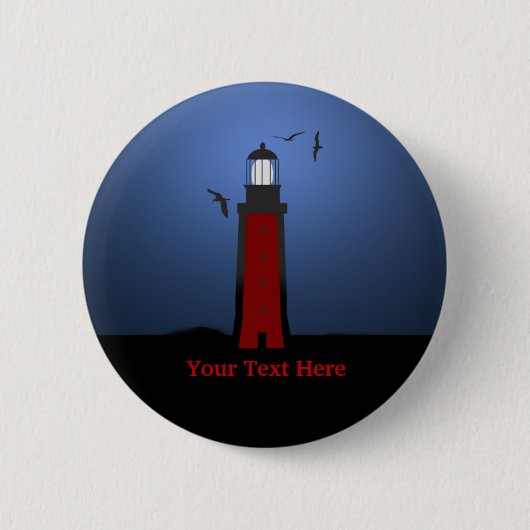 Nautical Lighthouse Custom Button (Voorkant)