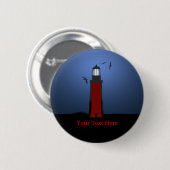 Nautical Lighthouse Custom Button (Voorkant /achterkant)