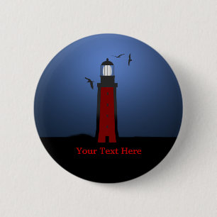 Nautical Lighthouse Custom Button