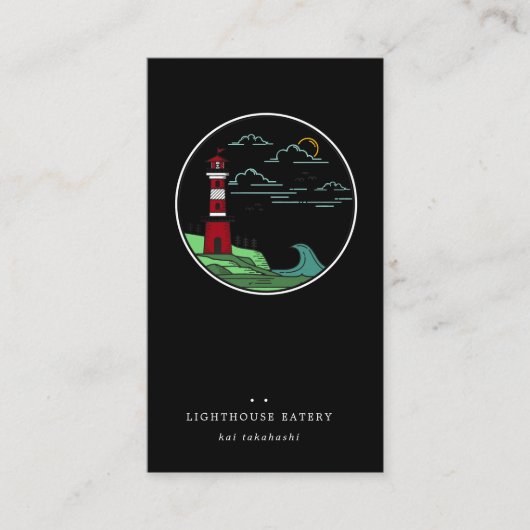 Nautical Lighthouse Logo Visitekaartje (Voorkant)