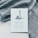 Nautical Lighthouse Ocean Seaside Rehearsal Dinner Kaart<br><div class="desc">Nautical Lighthouse Ocean Seaside Rehearsal Dinner Invitation</div>