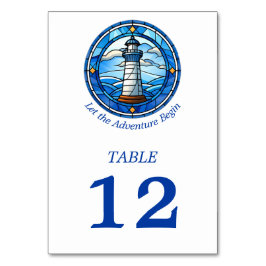 Nautical Lighthouse Ocean Seaside Wedding Kaart