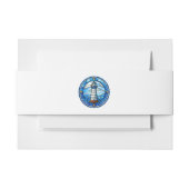 Nautical Lighthouse Ocean Seaside Wedding Uitnodigingen Wikkel (Voorkant Voorbeeld)