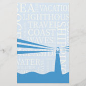 Nautical Lighthouse poster Briefpapier (Voorkant)