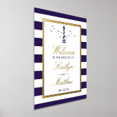 Nautical Lighthouse Real Folie Weddenschap Welkoms Folie Afdrukken (Laagn)