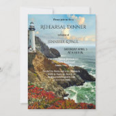 Nautical Lighthouse Rehearsal Dinner Uitnodiging (Voorkant)